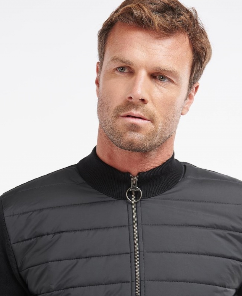 Barbour Carn Baffle Zip Thru Negrii | KXPA9580