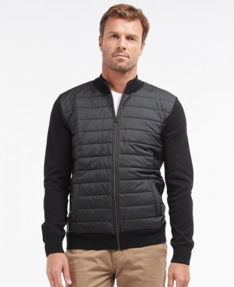 Barbour Carn Baffle Zip Thru Negrii | KXPA9580