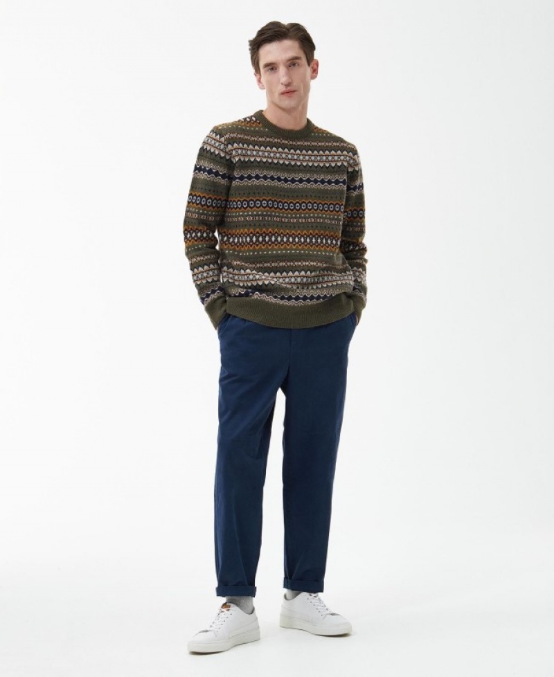 Barbour Case Fair Isle Verzi | XVKI0176