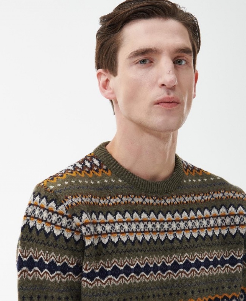 Barbour Case Fair Isle Verzi | XVKI0176