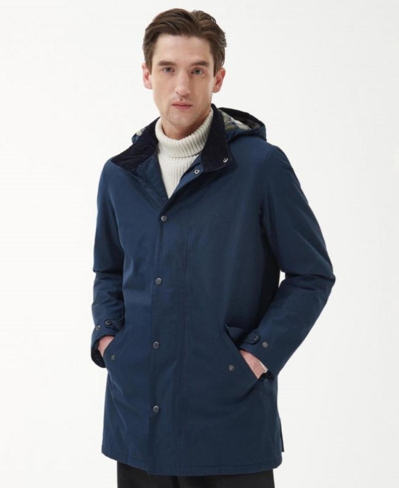 Barbour Chelsea Mac Bleumarin | ZZRZ9468