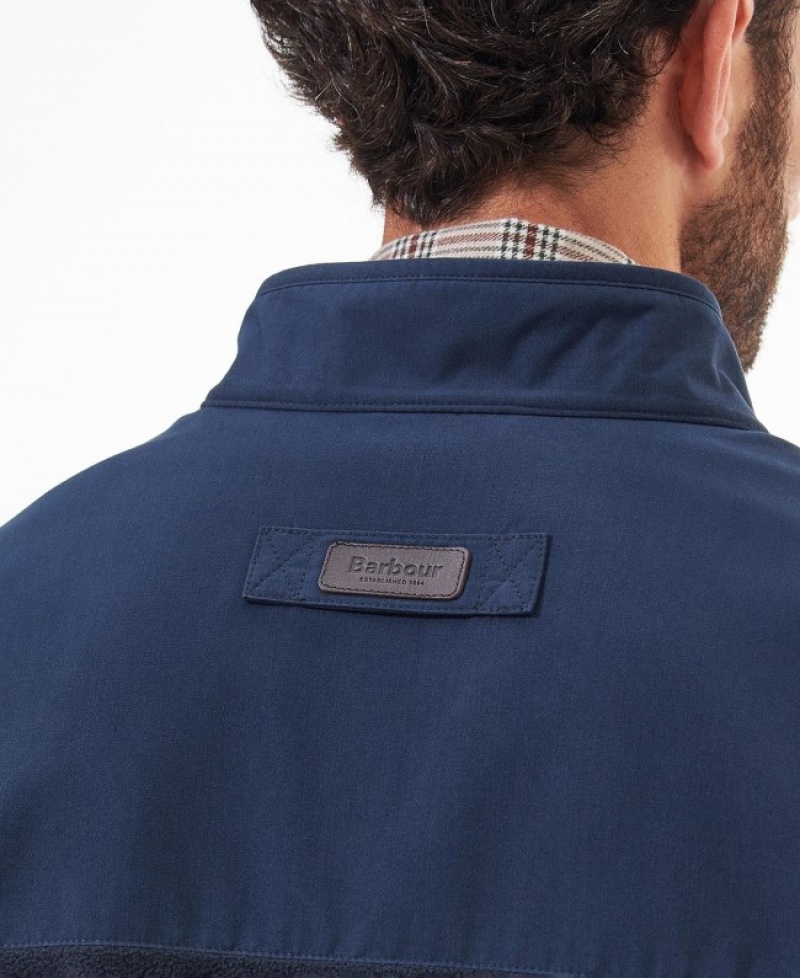 Barbour Country Fleece Gilet Bleumarin | QLOW9461