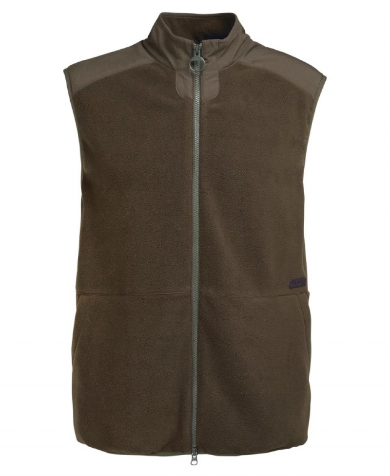 Barbour Country Fleece Gilet Verzi | GTQM3249