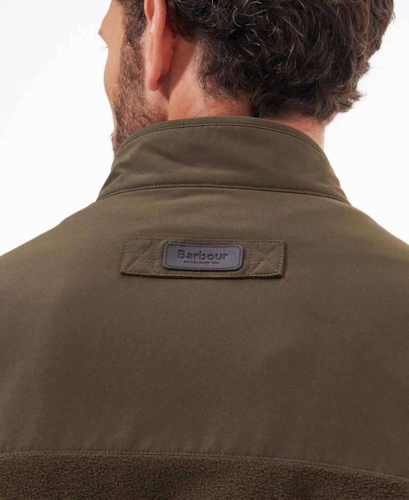 Barbour Country Fleece Gilet Verzi | GTQM3249