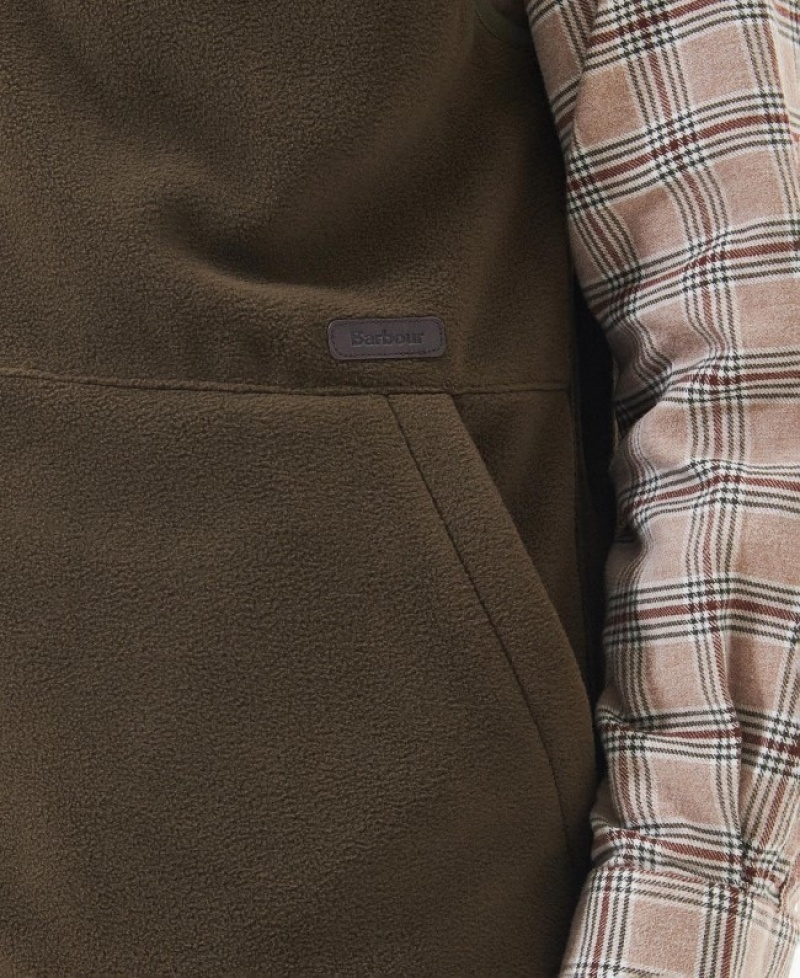 Barbour Country Fleece Gilet Verzi | GTQM3249