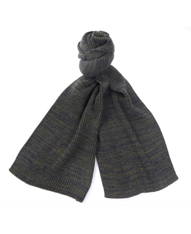 Barbour Crimdon Beanie and Scarf Verzi | ITOD0398