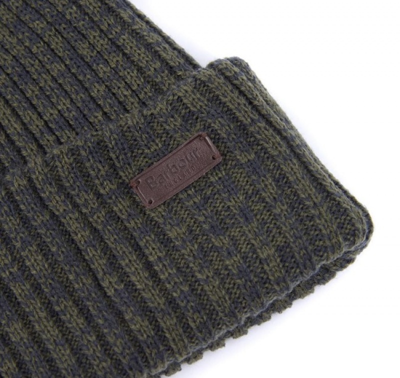 Barbour Crimdon Beanie and Scarf Verzi | ITOD0398