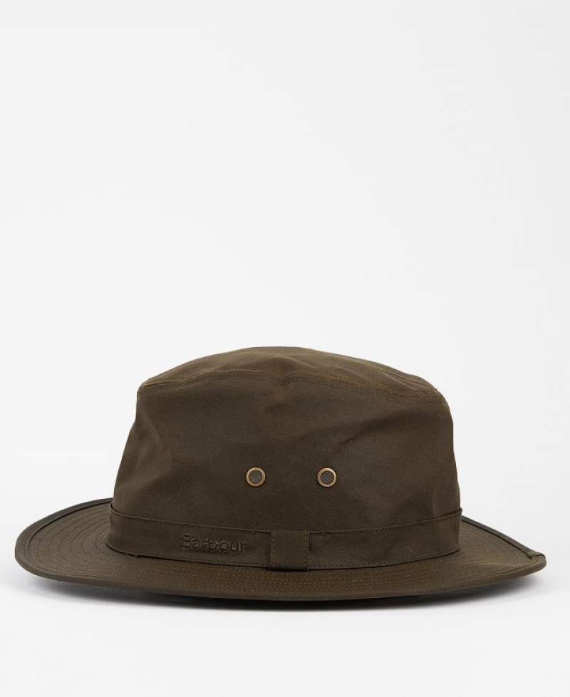 Barbour Dawson Wax Safari Masline Verzi Inchis | CLIH4753