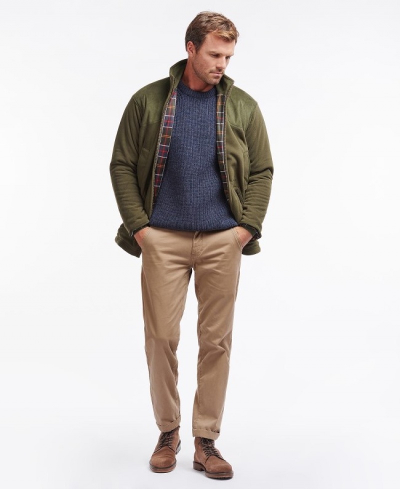 Barbour Dunmoor Fleece Masline Verzi | WOTU9970