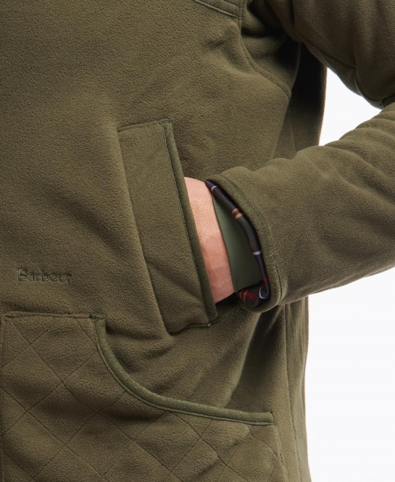 Barbour Dunmoor Fleece Masline Verzi | WOTU9970