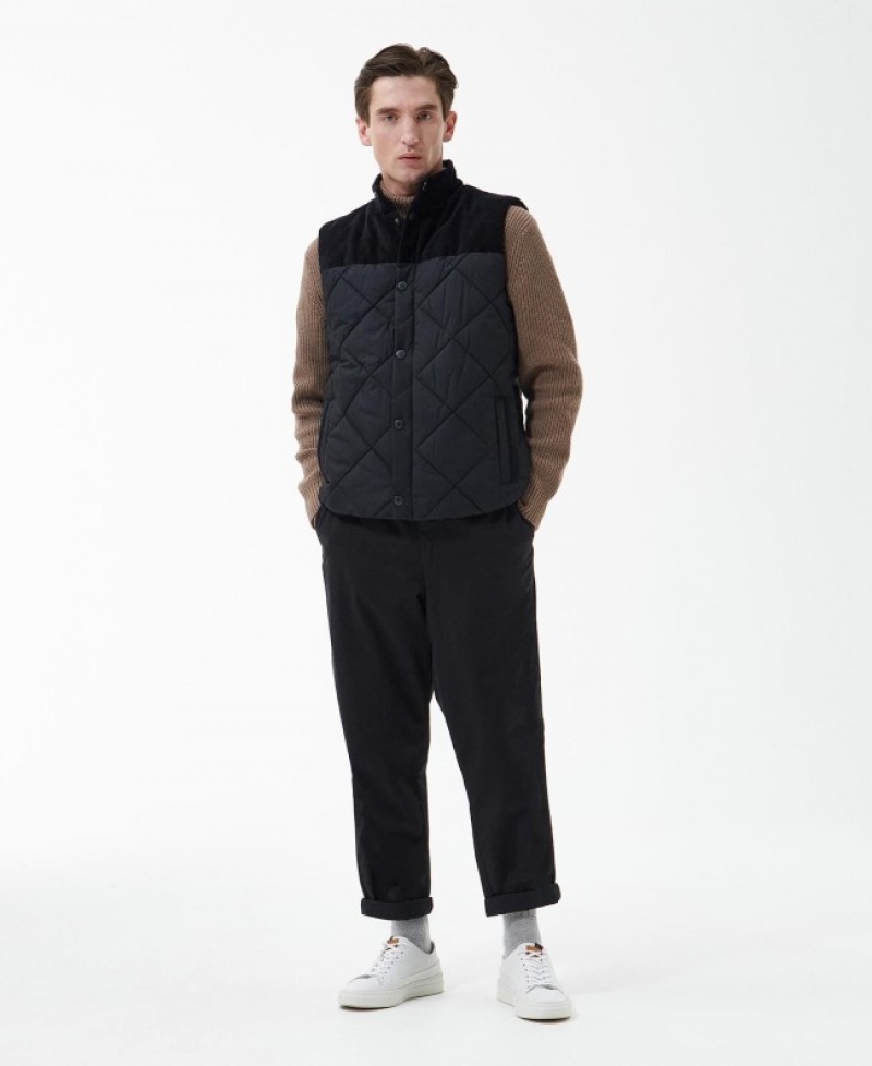 Barbour Elmwood Gilet Negrii | SATV7174