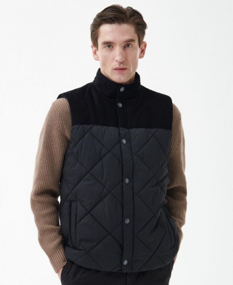 Barbour Elmwood Gilet Negrii | SATV7174