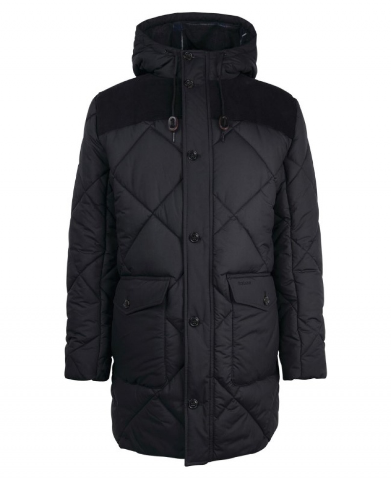 Barbour Elmwood Parka Negrii | WMGS1824