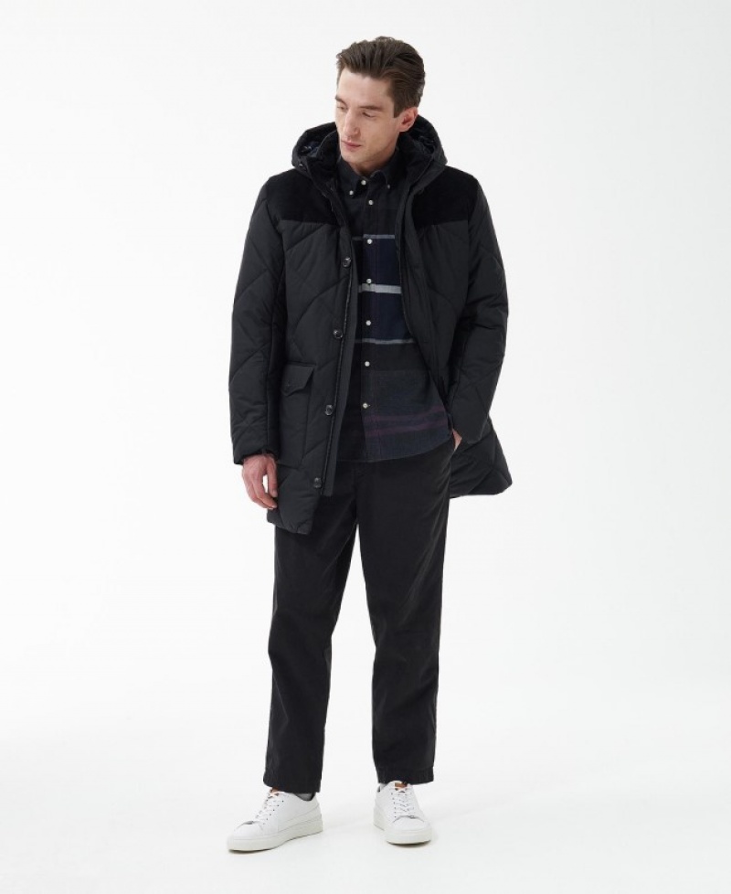 Barbour Elmwood Parka Negrii | WMGS1824