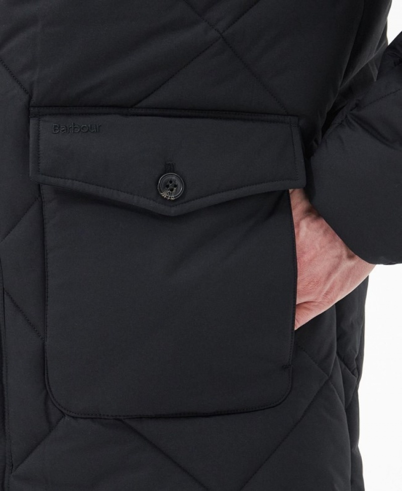 Barbour Elmwood Parka Negrii | WMGS1824
