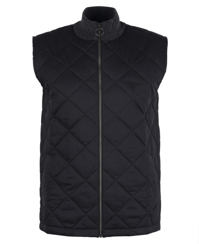 Barbour Essential Box Quilt Gilet Gri | HGSH1027