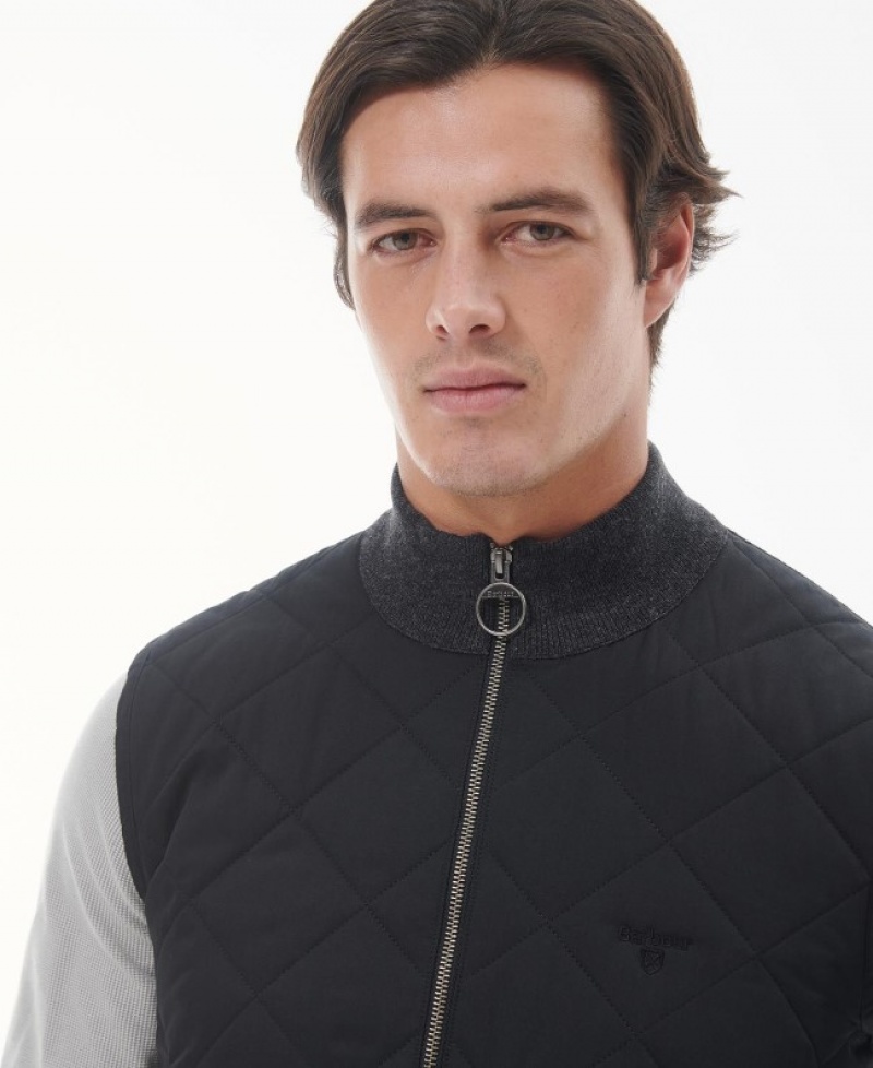 Barbour Essential Box Quilt Gilet Gri | HGSH1027