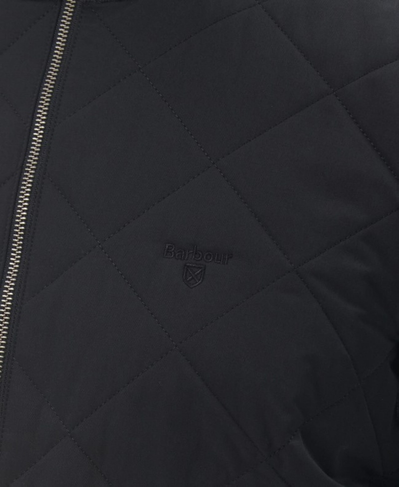 Barbour Essential Box Quilt Gilet Gri | HGSH1027