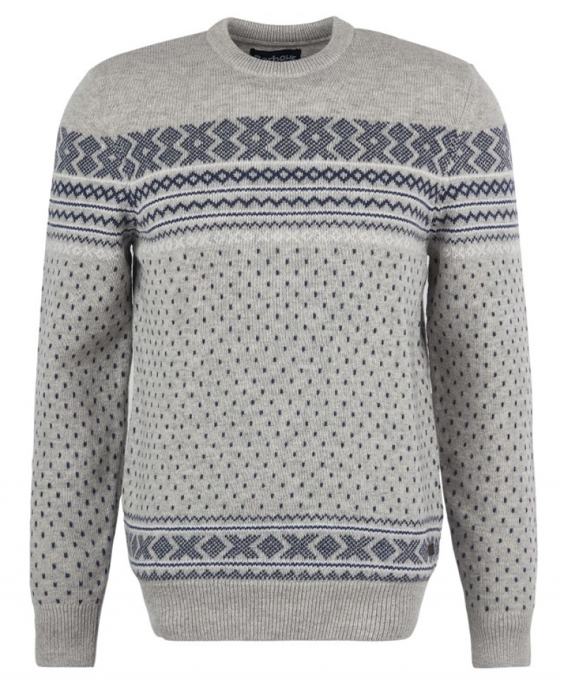 Barbour Essential Fairisle Gri | JSQH1468