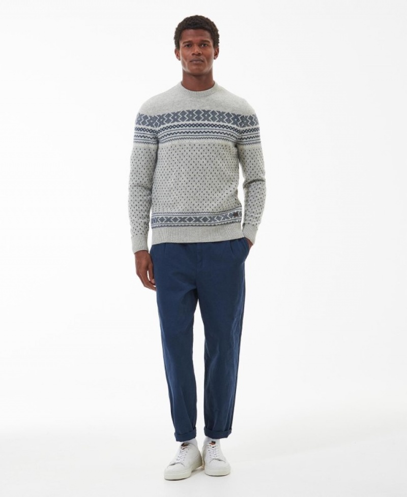 Barbour Essential Fairisle Gri | JSQH1468