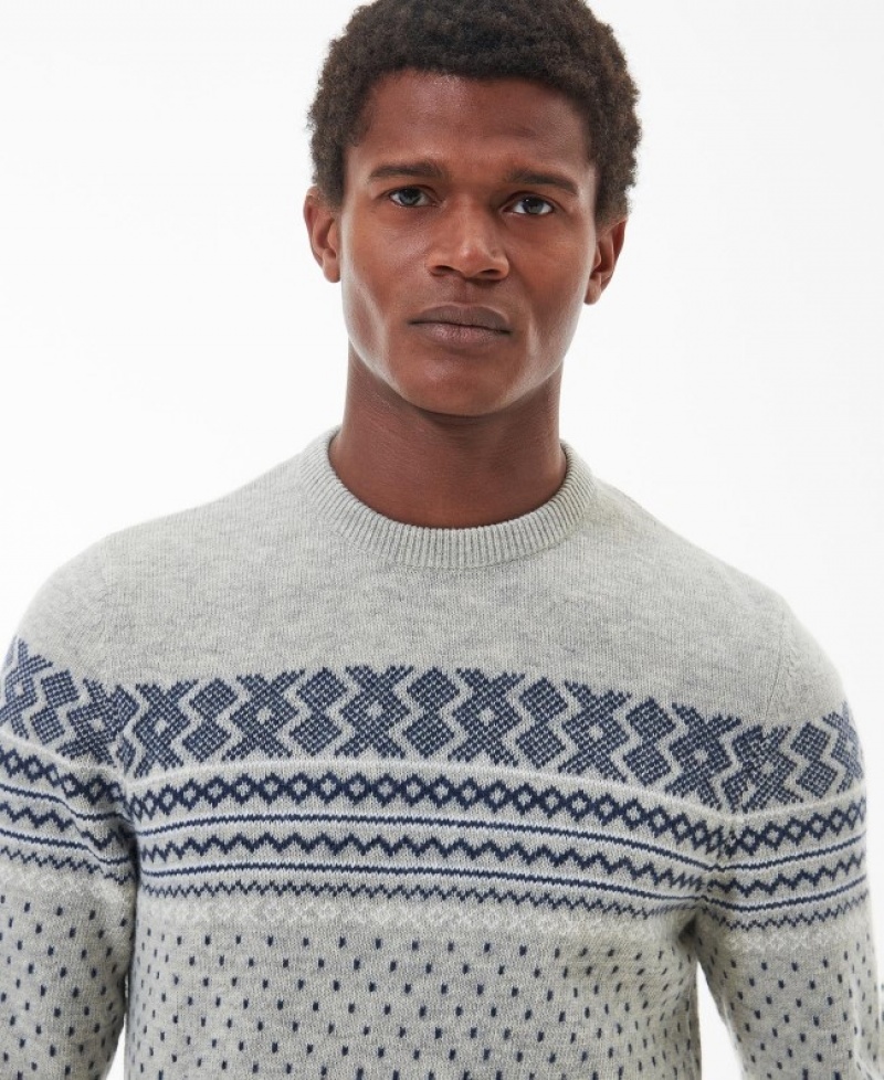 Barbour Essential Fairisle Gri | JSQH1468