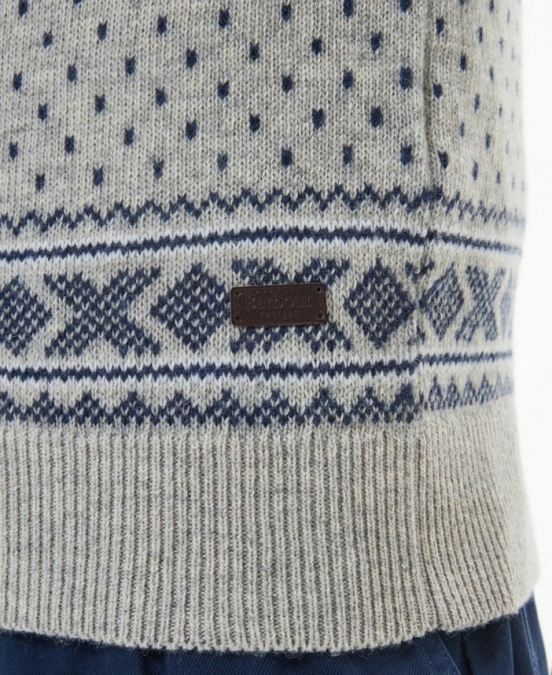 Barbour Essential Fairisle Gri | JSQH1468