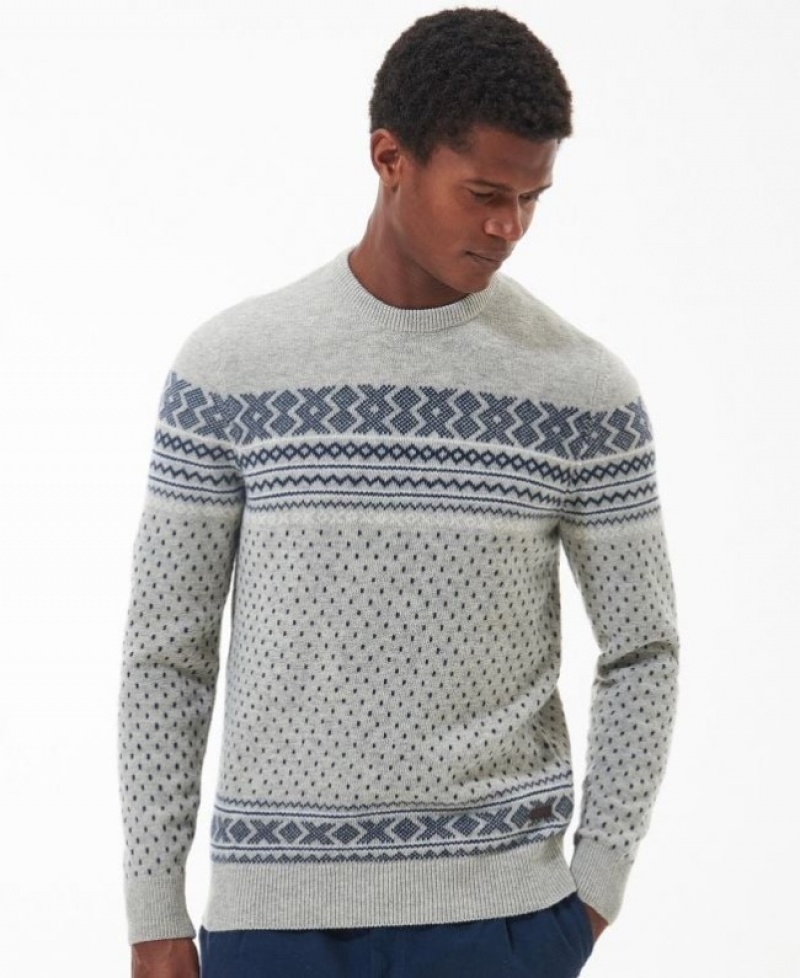 Barbour Essential Fairisle Gri | JSQH1468