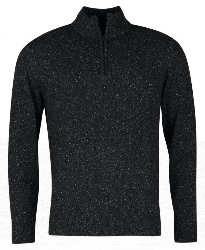 Barbour Essential Tisbury Half Zip Gri Inchis | UXKQ2807