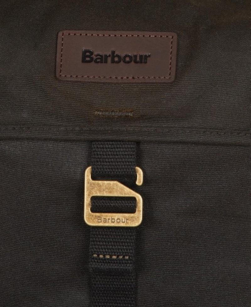 Barbour Essential Wax Backpack Masline Verzi | KQBI6610