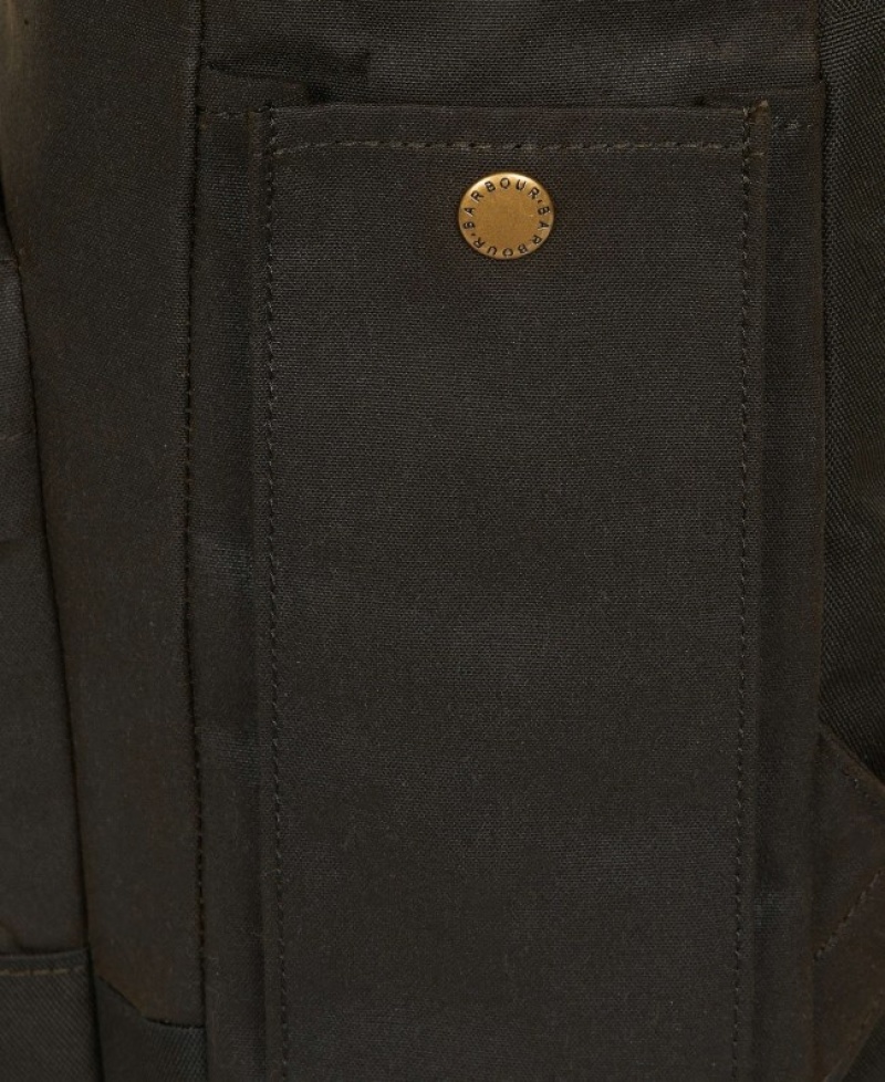 Barbour Essential Wax Backpack Masline Verzi | KQBI6610