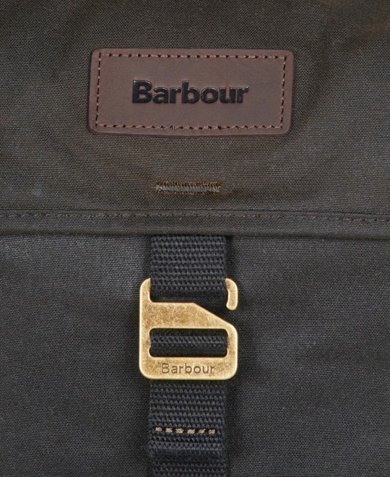 Barbour Essential Wax Backpack Masline Verzi | KQBI6610