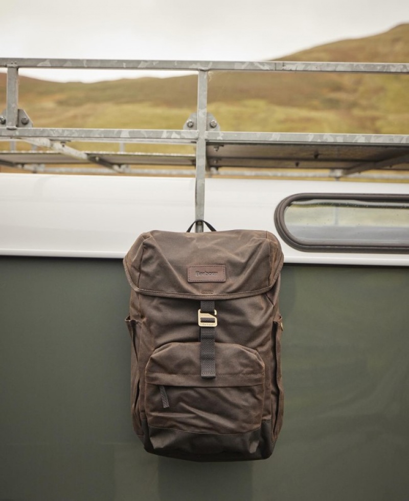 Barbour Essential Wax Backpack Masline Verzi | KQBI6610