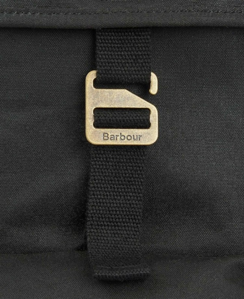 Barbour Essential Wax Backpack Negrii | OMCA6365