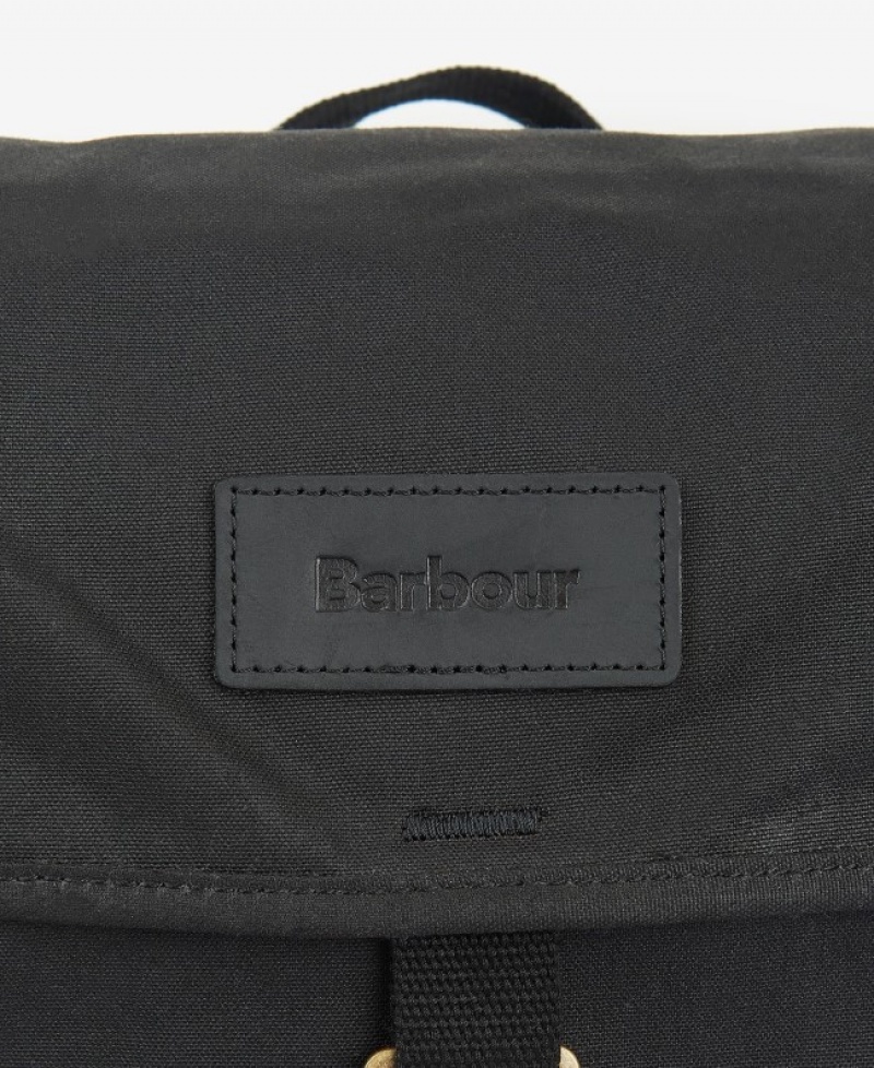 Barbour Essential Wax Backpack Negrii | OMCA6365