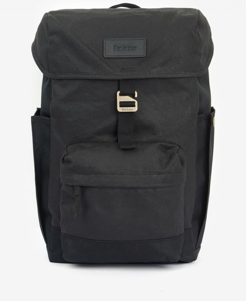 Barbour Essential Wax Backpack Negrii | WYWL9526