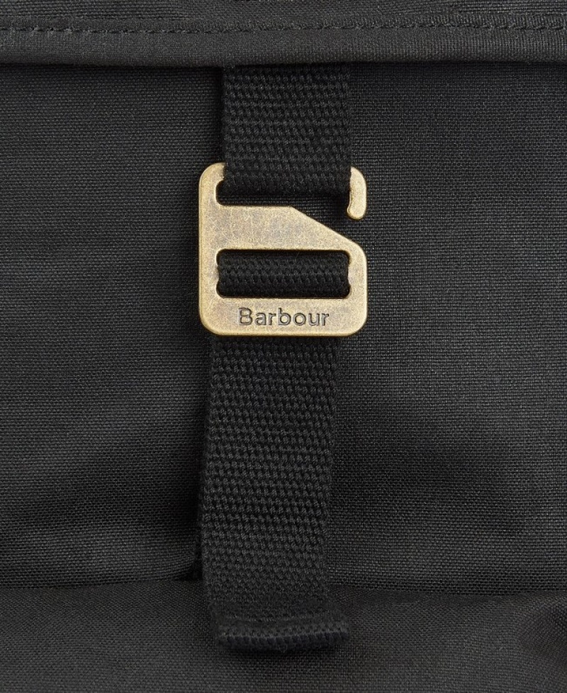 Barbour Essential Wax Backpack Negrii | WYWL9526