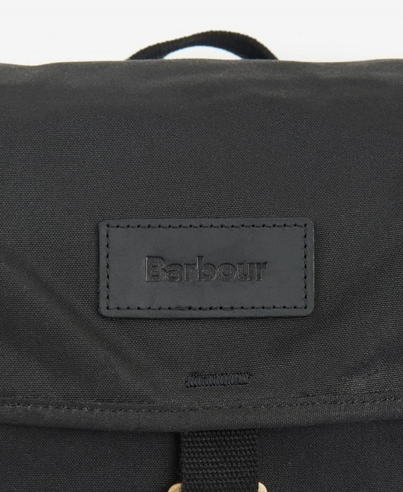 Barbour Essential Wax Backpack Negrii | WYWL9526
