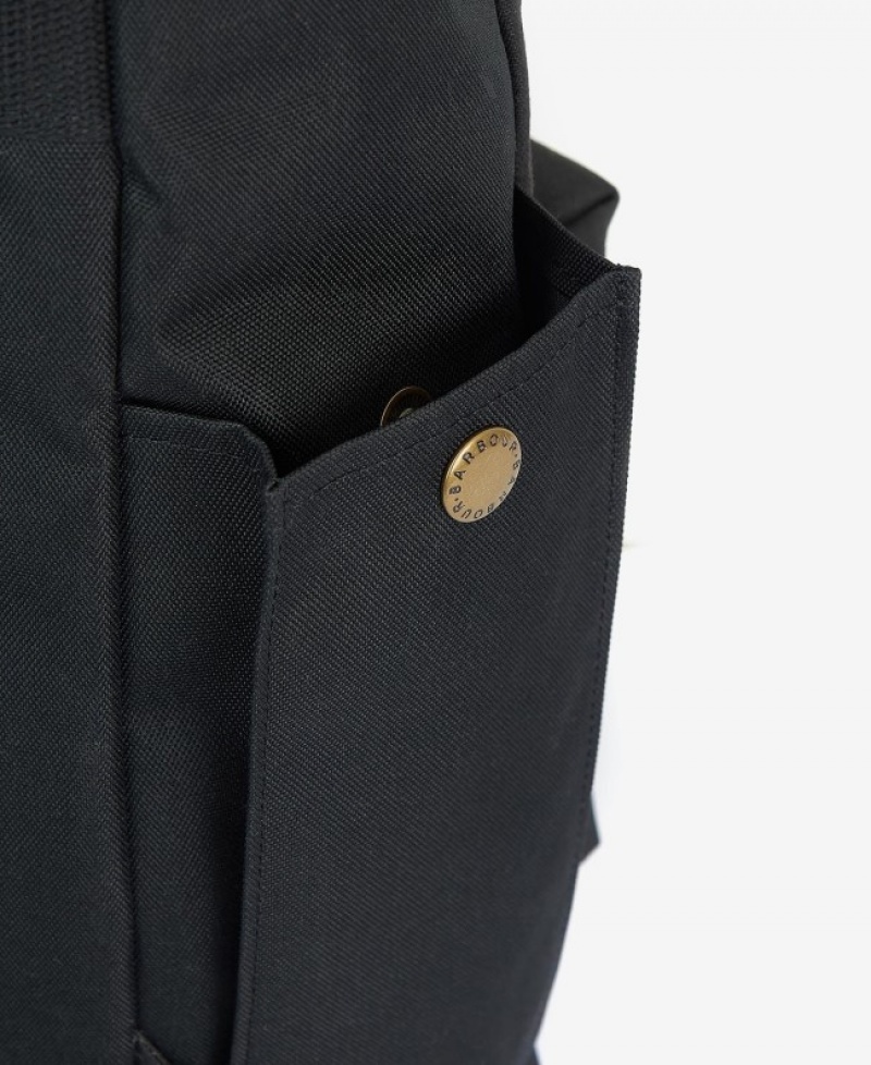 Barbour Essential Wax Backpack Negrii | WYWL9526