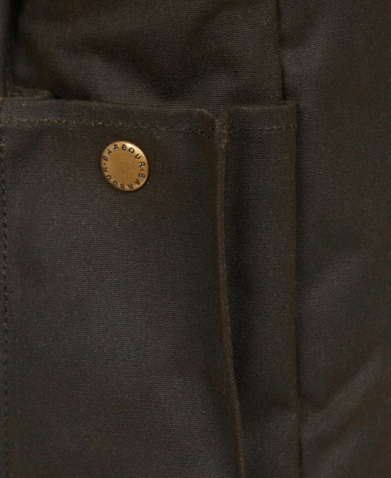 Barbour Essential Wax Messenger Masline Verzi | DZUC3308
