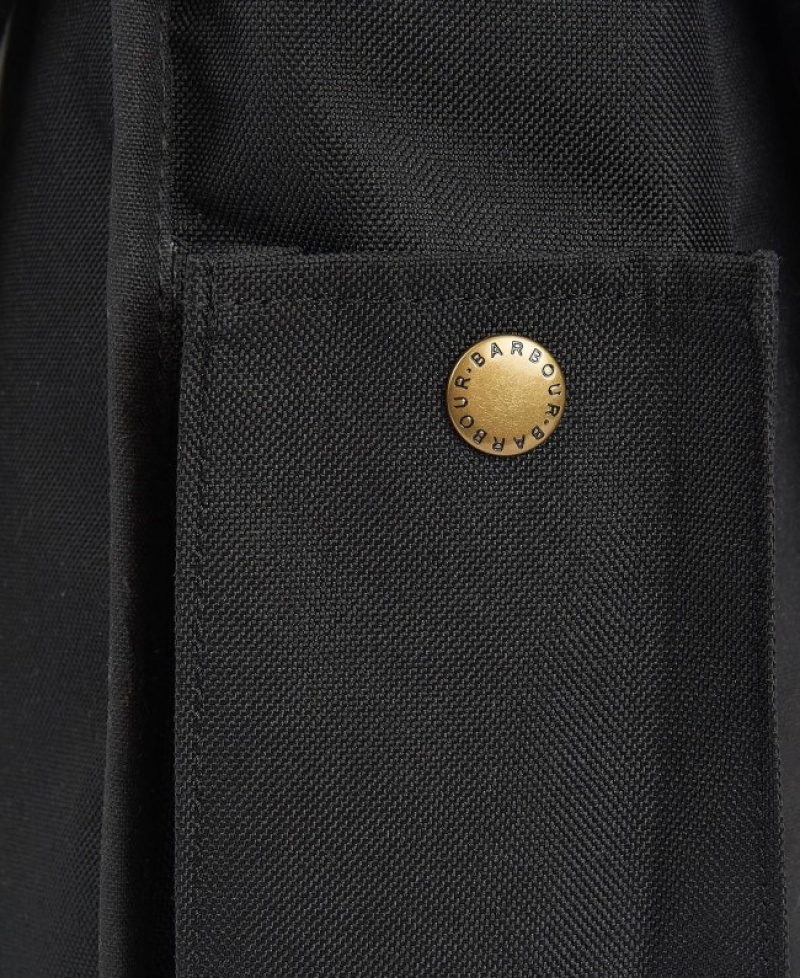 Barbour Essential Wax Messenger Negrii | TYZM1605