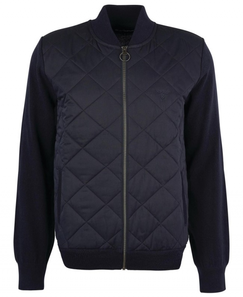 Barbour Essential Zip-Thru Bleumarin | YKYS9872