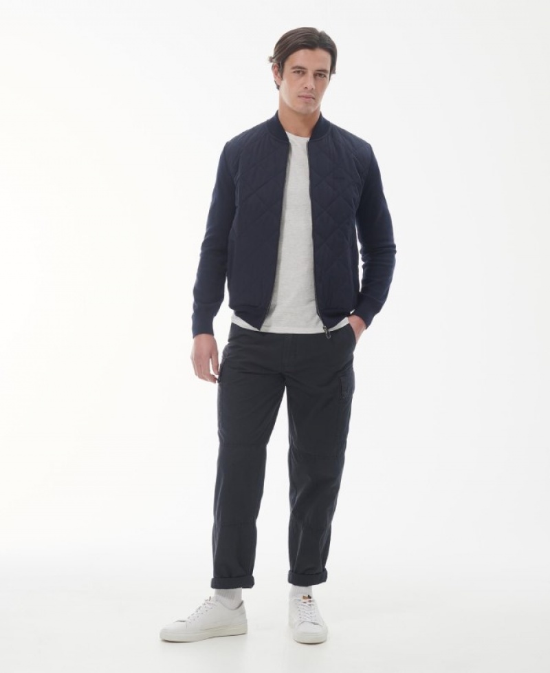 Barbour Essential Zip-Thru Bleumarin | YKYS9872