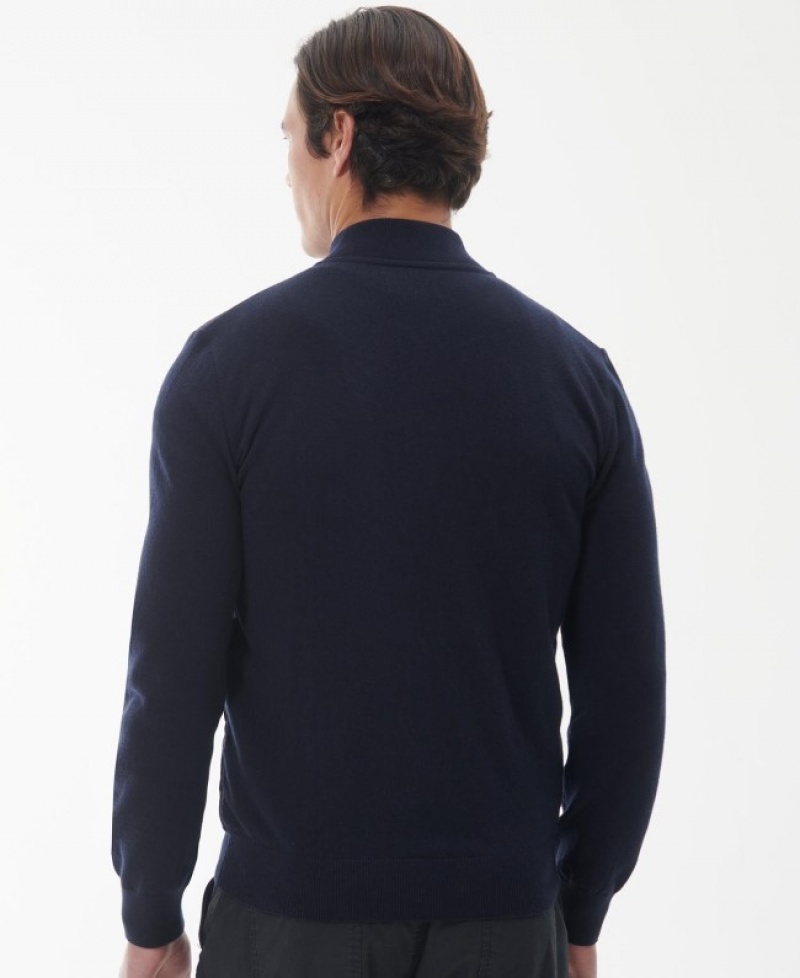 Barbour Essential Zip-Thru Bleumarin | YKYS9872