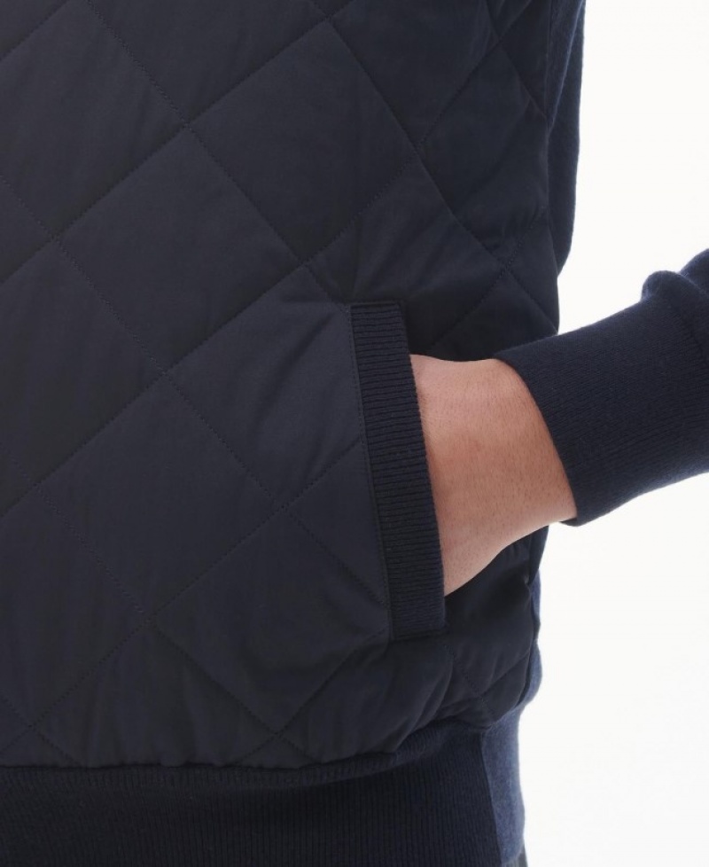 Barbour Essential Zip-Thru Bleumarin | YKYS9872