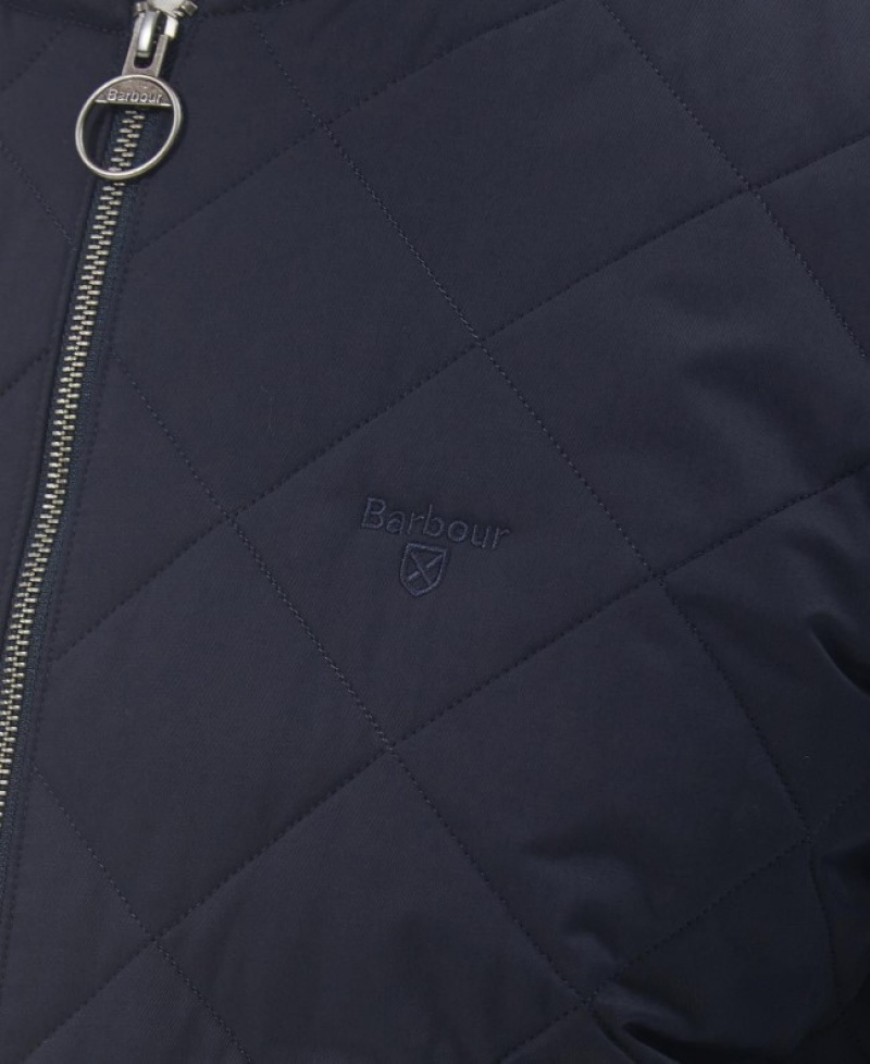 Barbour Essential Zip-Thru Bleumarin | YKYS9872