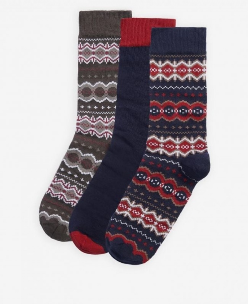 Barbour Fairisle Gift Box Rosii | PDWD9771