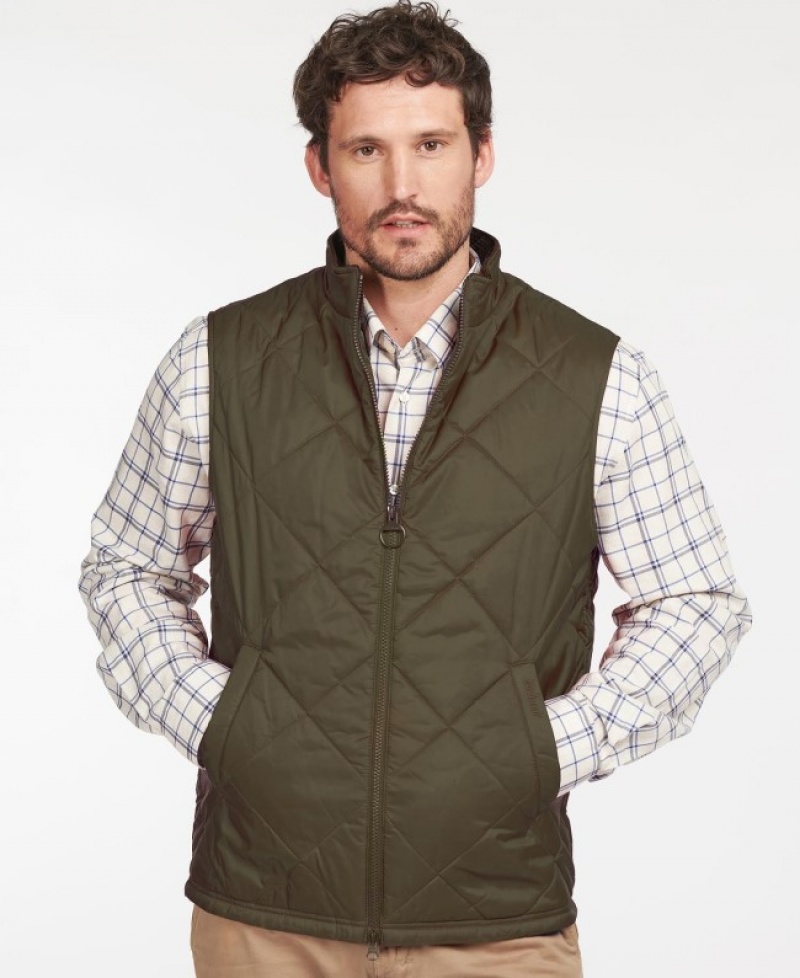Barbour Finn Gilet Verzi | QLTF2787