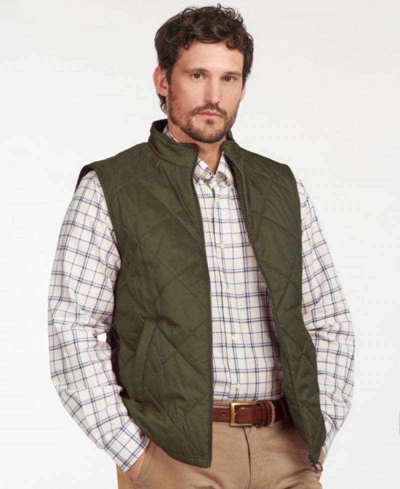 Barbour Finn Gilet Verzi | QLTF2787