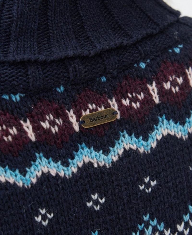 Barbour Fox Tricotate Bleumarin | FVTS8280