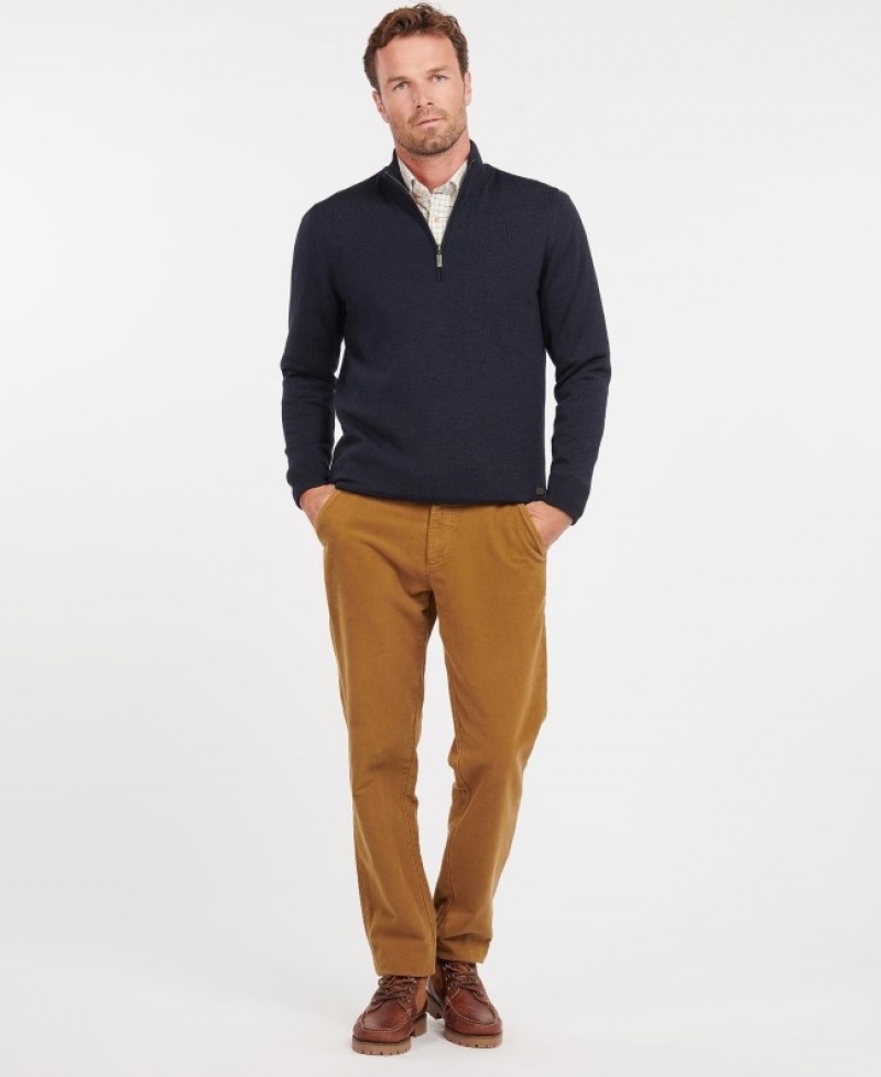 Barbour Gamlan Half Zip Albastri | OLON2486